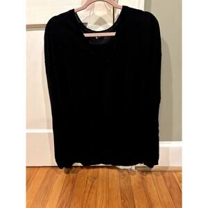 Lane Bryant Merino Wool Collection Women's Size 22/24 Wool Blend Black Classic